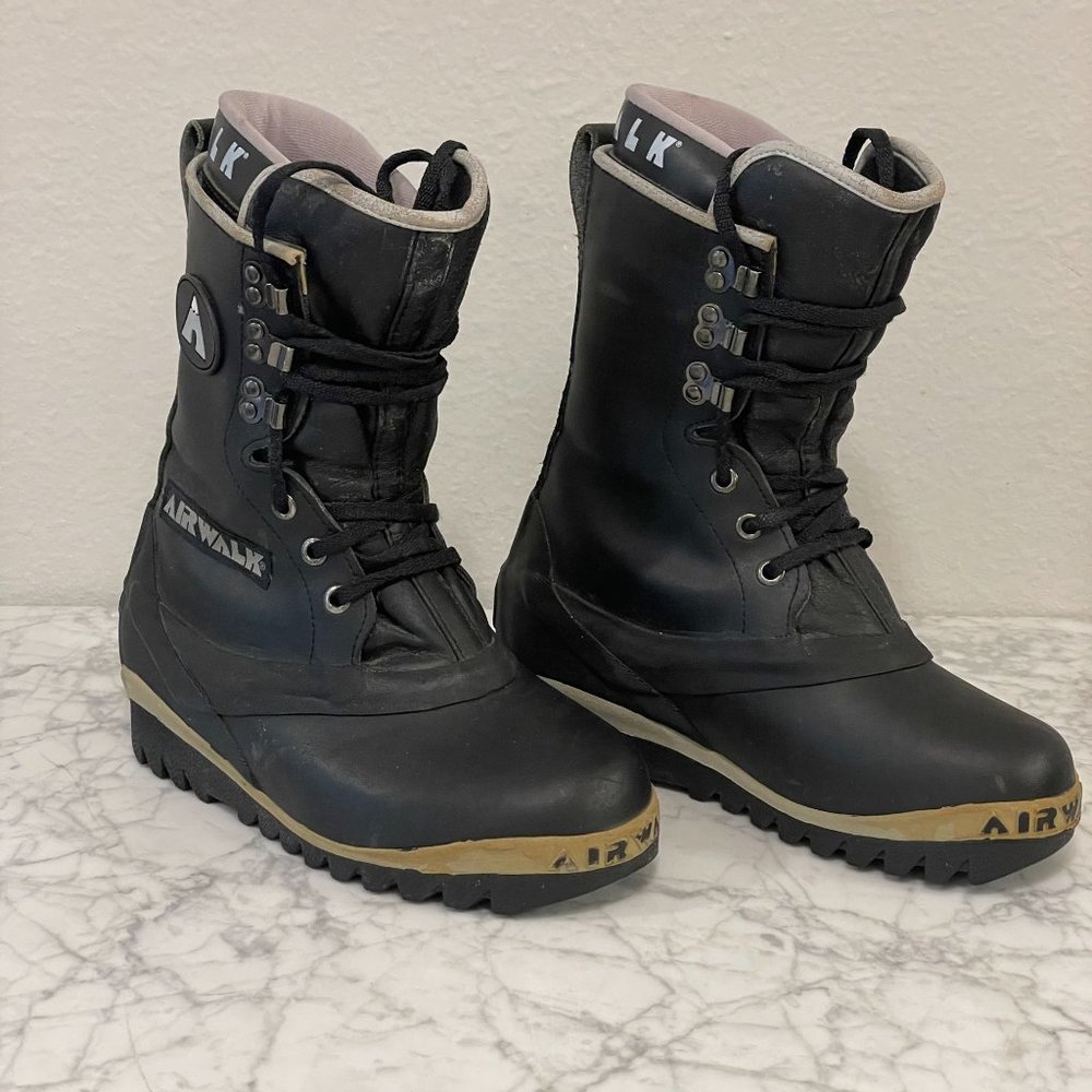Vintage Airwalk Snowboard Black/Grey Boots Advantage III Mens Size 5